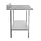 Flash Furniture Reese 430 Stainless Steel 18 Gauge 30-in x 60-in Table w/Adjustable Shelf and 4-in Backsplash NH-WT-3060-GG-B4-GG - alternate 7
